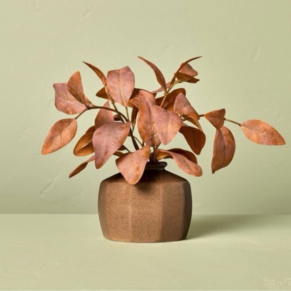 11" Rusted Eucalyptus Artificial Fall Arrangement - Hearth & Hand with Magnolia